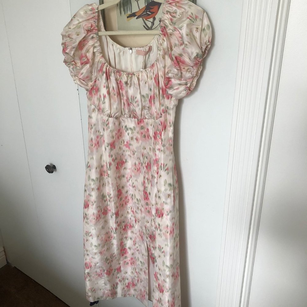 Brock Collection Dayna Dress Off the Shoulder Pink